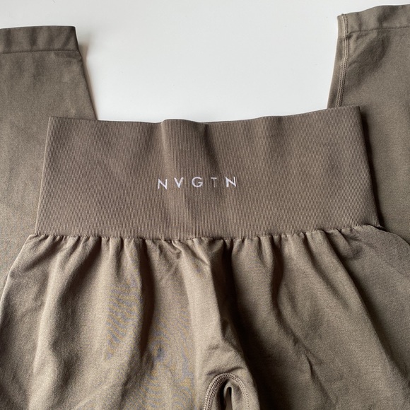 New NVGTN Olive Solid Seamless Leggings Small - Picture 4 of 5